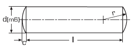 DIN 7 Штифт цилиндрический, направляющий, незакаленный, ГОСТ 3128-70, ISO 2338