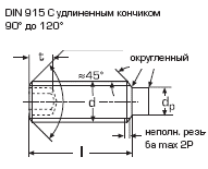 DIN 915 Винт установочный