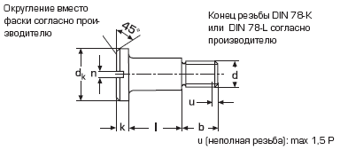 DIN 923 Винт ступенчатый установочный с цилиндрической головкой и прямым шлицем